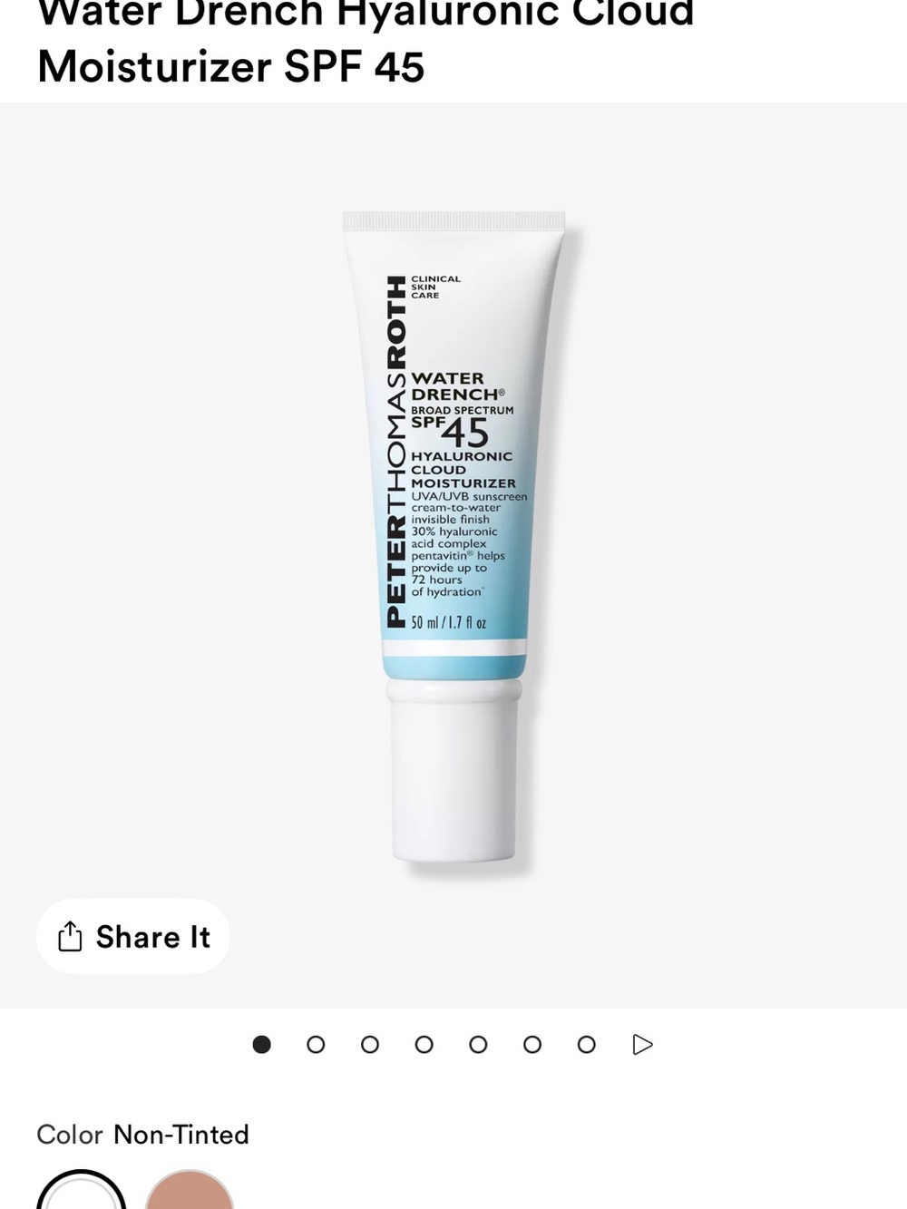 NEW Peter Thomas Roth Water Drench SPF 45